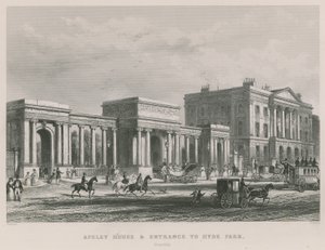 Apsley House og inngang til Hyde Park av Thomas Hosmer Shepherd
