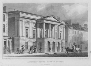 Assembly Rooms, George Street, Edinburgh (gravering) av Thomas Hosmer Shepherd