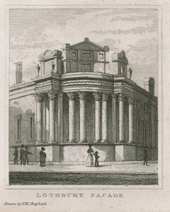 Bank of England, Sir John Soanes fronter av Thomas Hosmer Shepherd