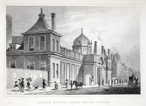 British Museum, Great Russell Street, fra puben 