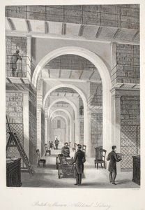 British Museum, tilleggsbiblioteket, fra puben 