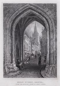 Broad Street, Bristol, fra Arch-Way, under St John