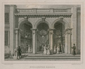 Burlington Arcade, London av Thomas Hosmer Shepherd