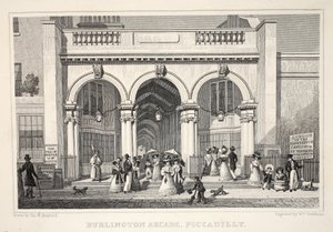 Burlington Arcade, Piccadilly, fra puben 