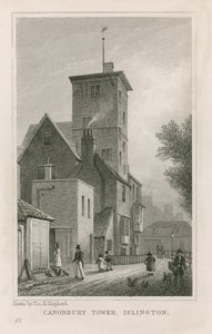 Canonbury House and Tower av Thomas Hosmer Shepherd