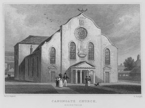 Canongate Church, Edinburgh (gravering) av Thomas Hosmer Shepherd