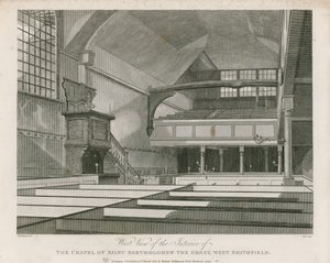 Chapel of St Bartholomew the Great, West Smithfield av Thomas Hosmer Shepherd