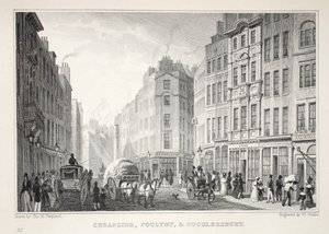 Cheapside, Poultry and Bucklersbury, fra puben 