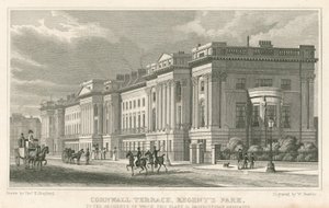 Cornwall Terrace, Regent's Park, London av Thomas Hosmer Shepherd