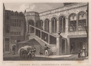 Crosby Hall, Bishopsgate Street, London av Thomas Hosmer Shepherd