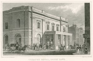 Drury Lane Theatre, London av Thomas Hosmer Shepherd