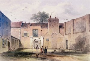 Inngang til Tothill Fields Prison, 1850 av Thomas Hosmer Shepherd