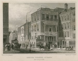 Exeter Change, The Strand, London av Thomas Hosmer Shepherd