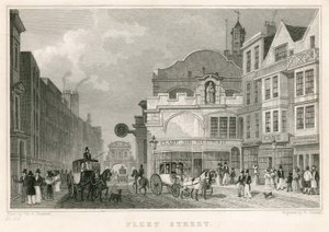 Fleet Street, London av Thomas Hosmer Shepherd