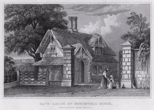 Gate-Lodge of Broomwell House, Brislington, nær Bristol (gravering) av Thomas Hosmer Shepherd