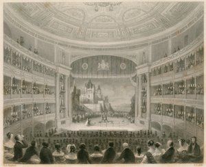 Innvendig utsikt over Drury Lane Theatre, London av Thomas Hosmer Shepherd
