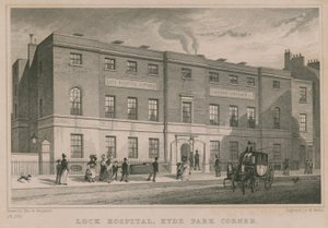 Lock Hospital, Hyde Park Corner, London av Thomas Hosmer Shepherd