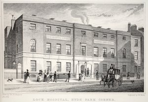 Lock Hospital, Hyde Park Corner, fra puben 