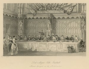 Lord Mayors bord, Guildhall av Thomas Hosmer Shepherd