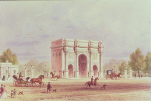 Marble Arch, ca. 1851 av Thomas Hosmer Shepherd