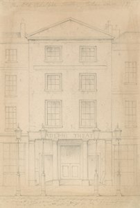 Original blyantskisse av Adelphi Theatre, London, av Thomas H Shepherd av Thomas Hosmer Shepherd