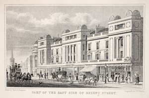 En del av østsiden av Regent Street, fra puben 