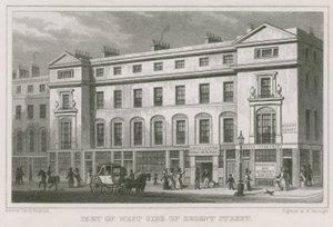 En del av vestsiden av Regent Street, London av Thomas Hosmer Shepherd