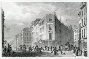 Piccadilly, fra Coventry Street, 1830 av Thomas Hosmer Shepherd