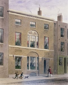 Plumbers Hall i Great Bush Lane, Cannon Street, 1851 av Thomas Hosmer Shepherd