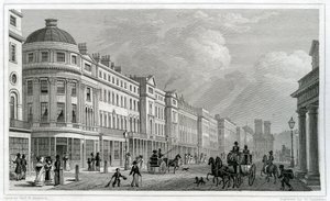 Regent Street, London, fra kvadranten av Thomas Hosmer Shepherd
