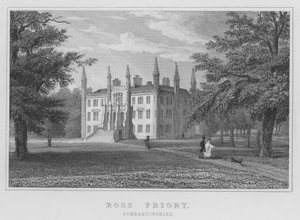 Ross Priory, Dumbartonshire (gravering) av Thomas Hosmer Shepherd