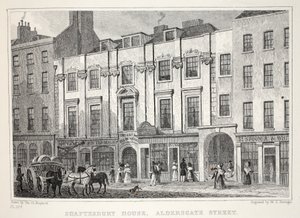 Shaftesbury House, Aldersgate Street, fra puben 