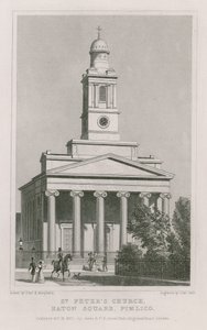 Peterskirken, Eaton Square, Pimlico av Thomas Hosmer Shepherd
