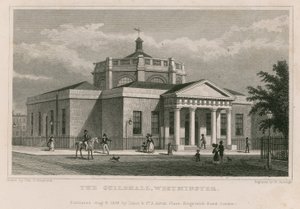 The Guildhall, Westminster, London av Thomas Hosmer Shepherd
