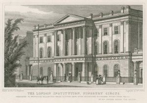 London Institution, Finsbury Circus av Thomas Hosmer Shepherd