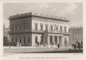 The New Athenaeum, Waterloo Place, London av Thomas Hosmer Shepherd