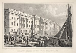 The New Custom House, fra Billingsgate, fra "London and it
