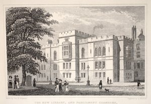 The New Library, and Parliament Chambers, fra puben 