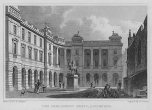 Parlamentshuset, Edinburgh (gravering) av Thomas Hosmer Shepherd