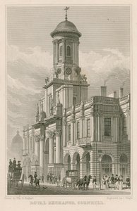 The Royal Exchange, Cornhill, London av Thomas Hosmer Shepherd
