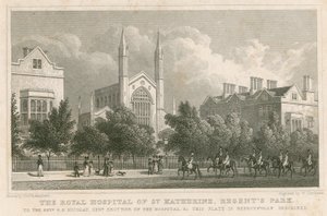 The Royal Hospital of St Katherine, Regent's Park, London av Thomas Hosmer Shepherd