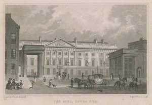 The Royal Mint, Tower Hill, London av Thomas Hosmer Shepherd