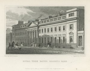 The Royal York Baths på York Terrace av Thomas Hosmer Shepherd