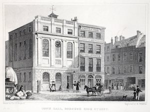 Town Hall, Borough High Street, fra puben 
