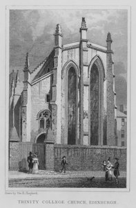 Trinity College Church, Edinburgh (gravering) av Thomas Hosmer Shepherd