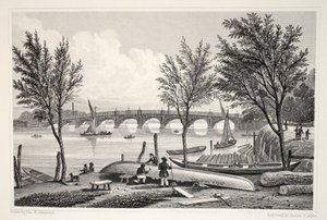 Vauxhall Bridge fra Millbank, fra "London and it