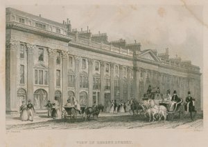 Utsikt over Regent Street, London, vestsiden av Thomas Hosmer Shepherd