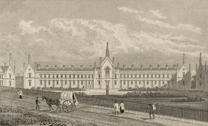 Whittingtons Almshouses Highgate, 1827 av Thomas Hosmer Shepherd