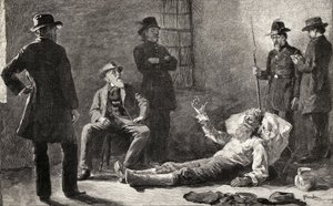 John Brown etter at han ble tatt til fange, fra «The Century Illustrated Monthly Magazine», mai til oktober