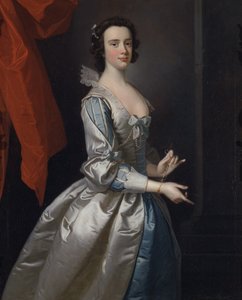Portrett av en kvinne, sannsynligvis Elizabeth Aislabie, fra Studley Royal, Yorkshire av Thomas Hudson